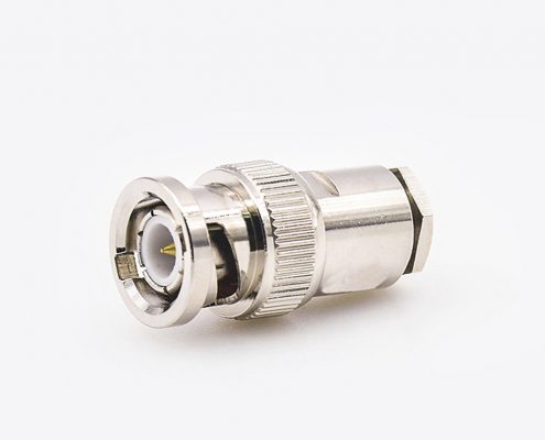 BNC接線(xiàn)RG58/RG142連接器公頭直式螺母鎖緊
